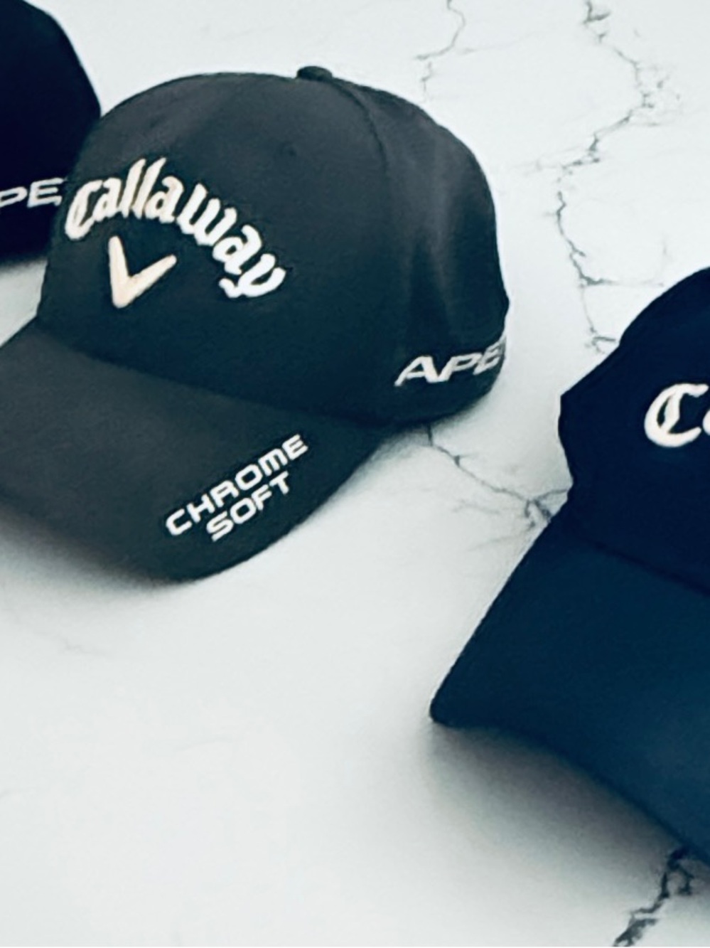 Callaway 3-pack Black, Navy, Grey with White Embroidery